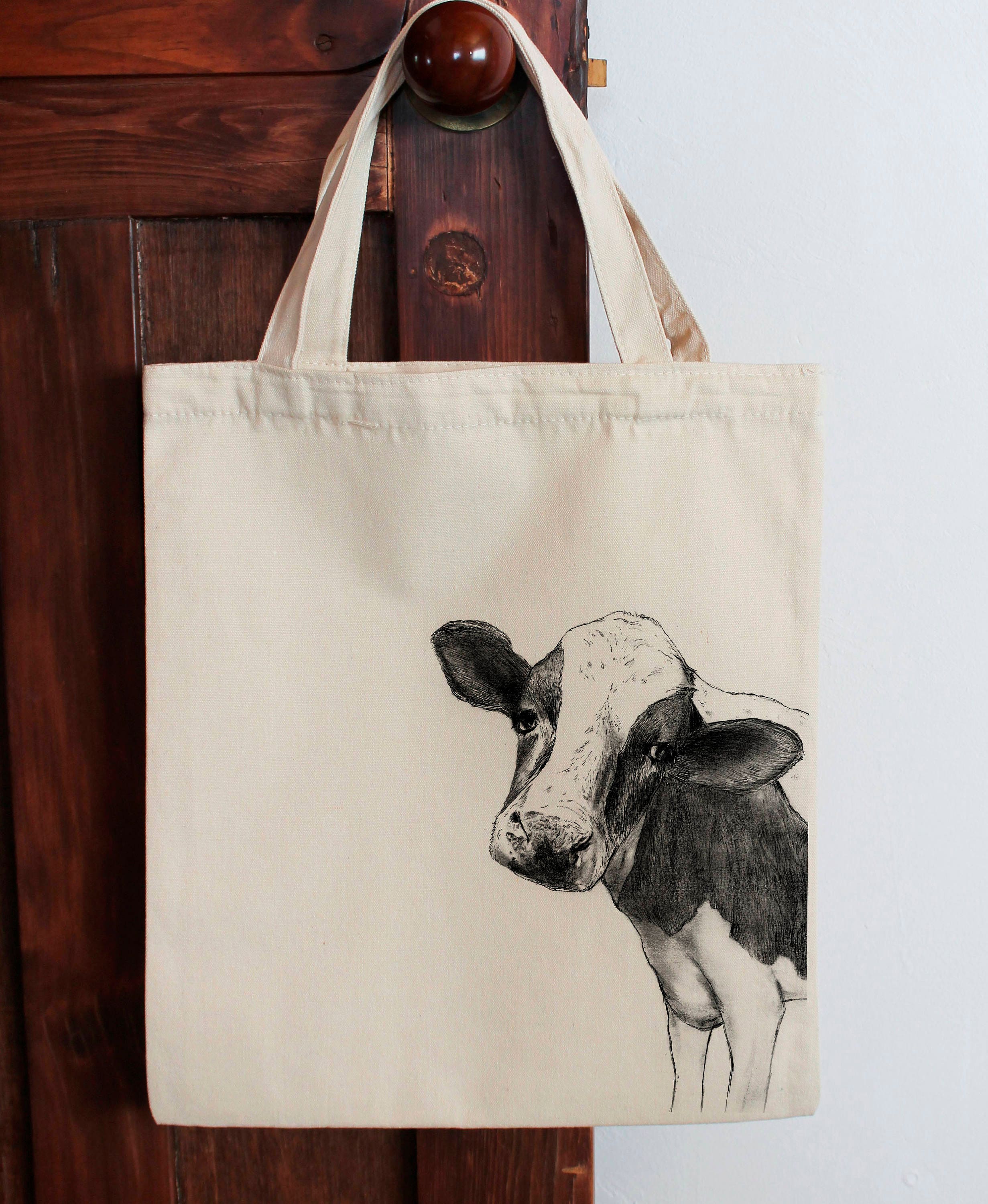 fuzzy cow bag