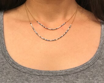 Miyuki delica bead necklace multilayer bead necklace