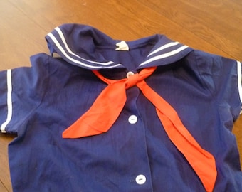 Child's Blue Sailor Dress