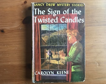 Vintage Nancy Drew: The Sign of the Twisted Candles — 1950 edition