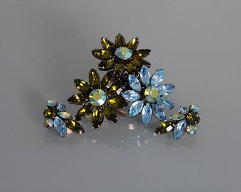 Vintage Regency Earrings and Brooch, Regency Earrings, Regency Brooch