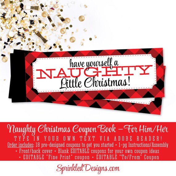 items similar to christmas naughty coupon book sexy christmas christmas coupon ideas