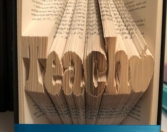 Teach folded book art