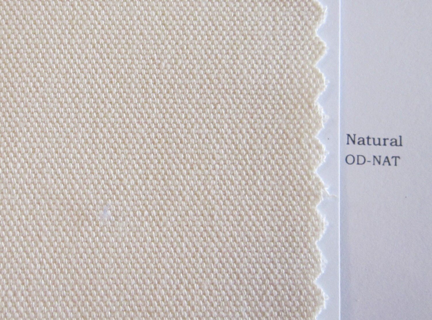 SWATCH 10 oz Organic Cotton Canvas Duck Fabric Sample from