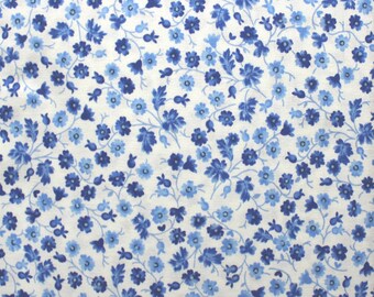 Blue Calico Flowers, Fabric, Sewing, Cotton Fabric, Quilting, Quilting Fabric, Sewing Fabric, Timeless Treasures Fabrics, EEECrafter