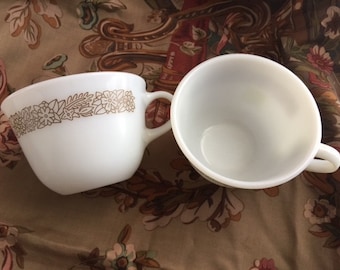 Vintage 1960's Pyrex Coffee Cups
