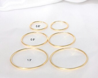 Small gold hoop earrings - Hoop Earrings, Gold Hoops, High quality hoops, 14k gold filled earrings, Simple Delicate earrings, Gold Earrings