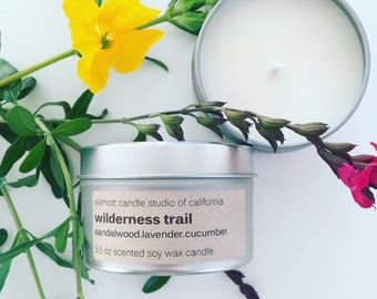Wilderness Trail 5.5oz Scented Candle Tin