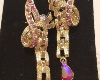 Coro Red AB Dangling Clip Ons