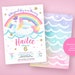 Unicorn Pool Party, Unicorn Invitation, Unicorn Birthday Invitation, Pool Party, Unicorn Party Invitation, Rainbow Unicorn Invitation,