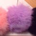 Pom Pom Earrings/4 colors Pink Black Purple White/Fur Pom Pom Earrings/EARRINGS/kawaii/Harajuku Fashion/Larme Kei