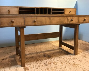 Convertible Desk in maple with a walnut stain