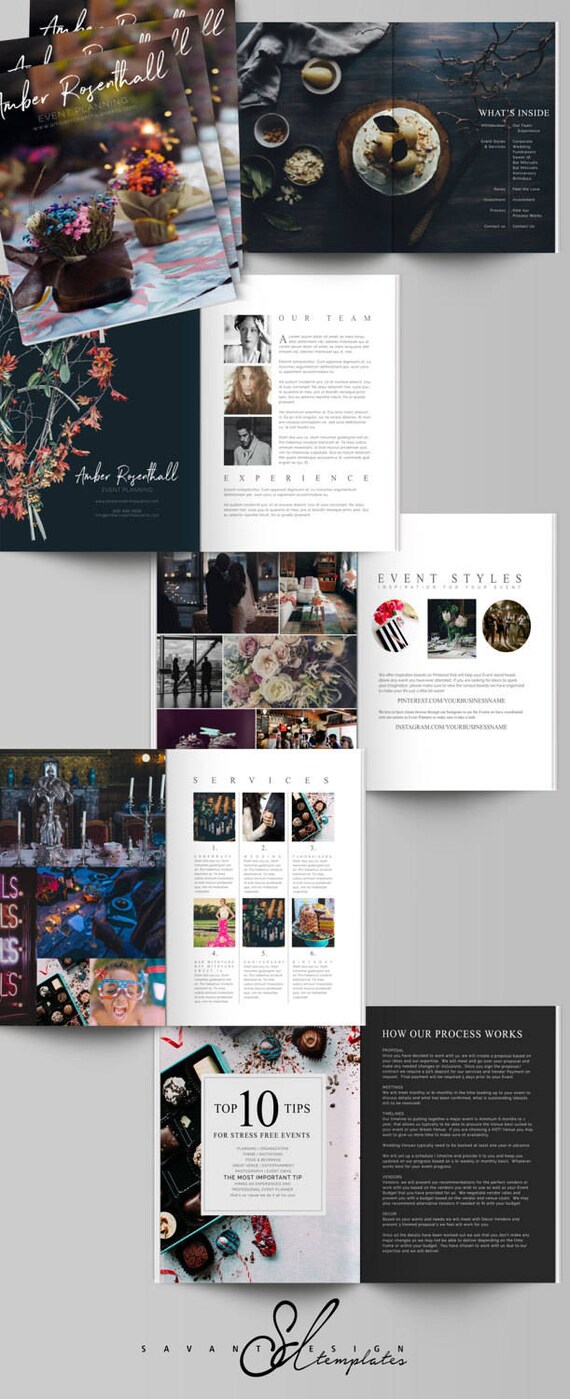 Event Planner Magazine Template Marketing Magazine Brochure