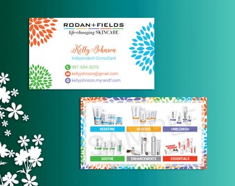 Rodan and Fields Business Cards, Fast Personalized, Rodan + Fields Independent Consultant, Modern Business Cards RF01
