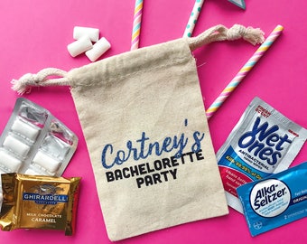 Custom bachelorette party favors -bachelorette party hangover bag-wedding -bachelorette hangover kit -bridesmaid gift -oh shit kit- tote bag