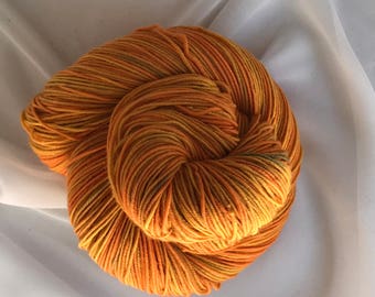 360 yds Hand Dyed Merino 100g Sport Weight Yarn - "Maize"