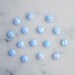 6mm pastel light blue opal smooth cabochon. sparkling opal blue cab. round cabochon glitter opal light blue baby blue. LAB created