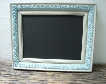 men's blue and Grey Slate frame