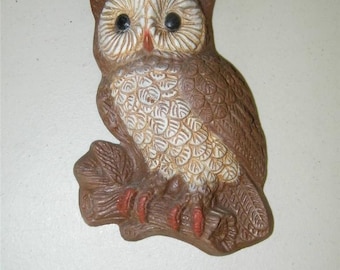 Vintage Owl Wall Hanging Decor 12743 Sculpture