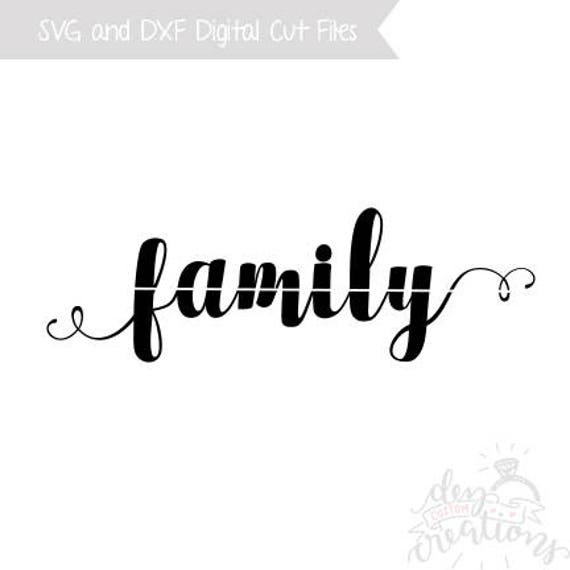 Family SVG Cut File DXF files svg file for Silhouette