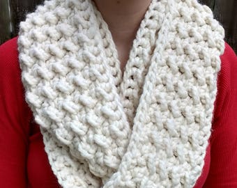 Fluffy Clouds Infinity Scarf - CROCHET PATTERN ONLY!