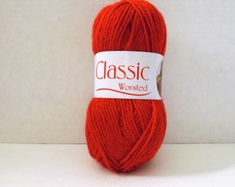 Oxford Classic Worsted Yarn ~ Medium # 4 ~ Red ~ #28910