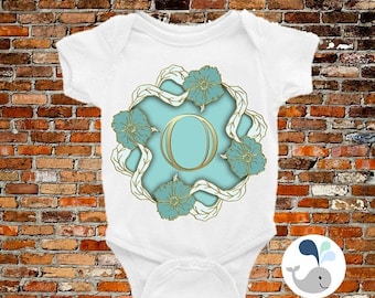 ON SALE Letter O Baby Onesie