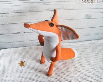 Mr. Fox - Сorduroy Mr. Fox - The Little Prince FOX - Fox plush - The little fox - Toys- little prince fox