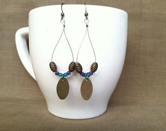 Buzzing Bronze... Extreme Decaf Earrings .. FREE U.S. SHIPPING