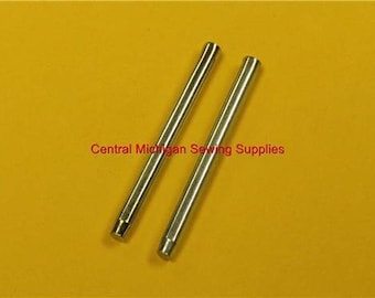 2 Metal Press In Spool Pins For Sewing Machines Fit Singer Model 15, 27, 28, 66, 99
