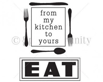 Unity Stamps My Kitchen To Yours Rubber Cling Stamps, Itty Bitty Ippity