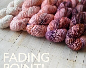 Hand Dyed Sock Yarn Superwash Merino - Single Merino Wool - Speckled yarn merino - Yarntoyou - SKINNY MERINO - Flamingo Collection
