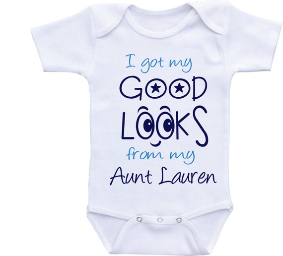 Funny aunt onesie boy auntie baby clothes Auntie onsies aunt