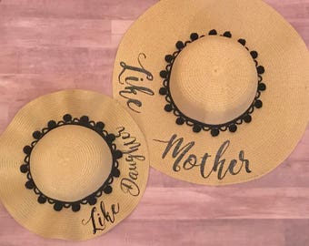Mother And Daughter Hats l Mommy and Me Floppy Hats l Matching Hats l Vacation Hats l Kids Floppy Hats l Custom Floppy Hats