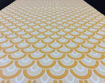 70s wallpaper vintage half yard yellow drops vintage 1970