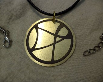 Marvel's Dr Strange Hong Kong Etched Brass Pendant