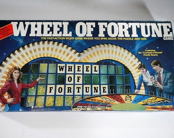 Vintage Wheel of Fortune game - by Pressman Toy Corp. - word game, fun family night game, TV show game, Pat Sajak, Vanna White, classic