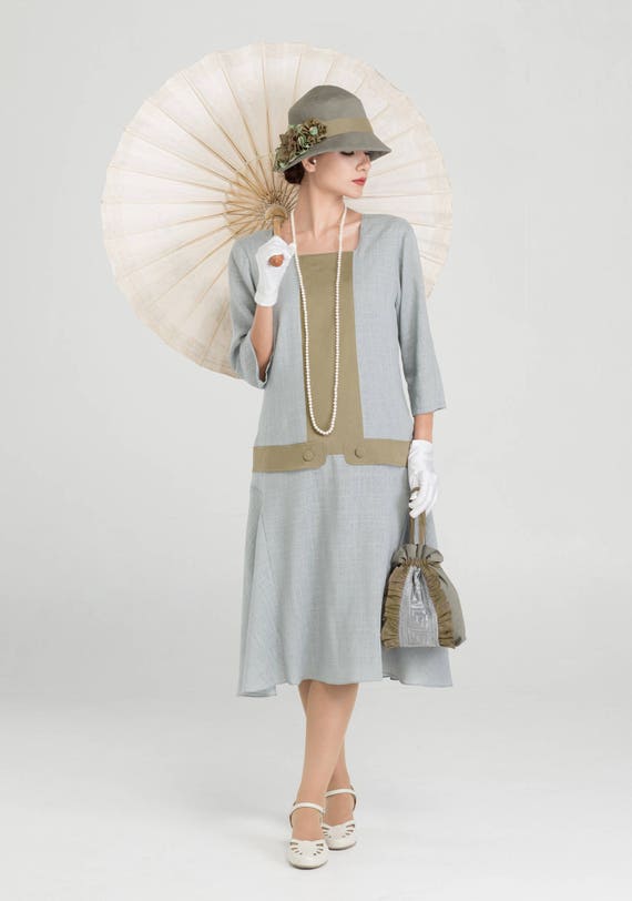 1920s Day Dresses, Tea Dresses, Mature Dresses with Sleeves