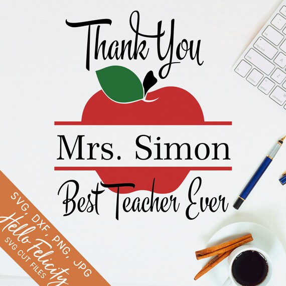 Download Teacher Svg Teacher Gift Svg Best Teacher Ever Svg Apple