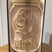 rose in a jar word mum book fold bookfolding pattern