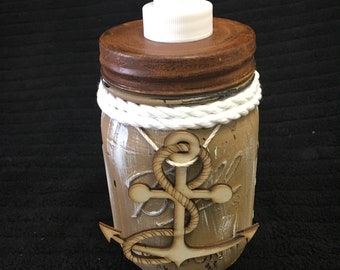 Chalk Painted Pint Size Mason Jar