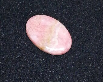 RHODOCHROSITE oval cabochon 27x17x4mm pink natural stone