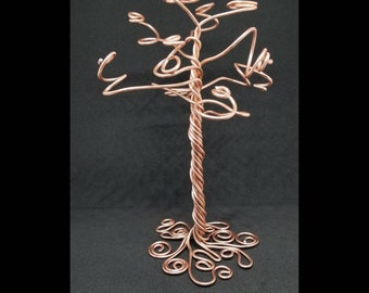 Wire tree sculpture in Rose gold, tree of life art object, wire sculpture, tree sculpture, art object, gifts for her, home decor, aluminum