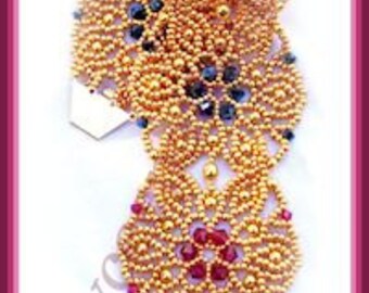 Beading Tutorial - Margarita Bracelet - Netting stitch