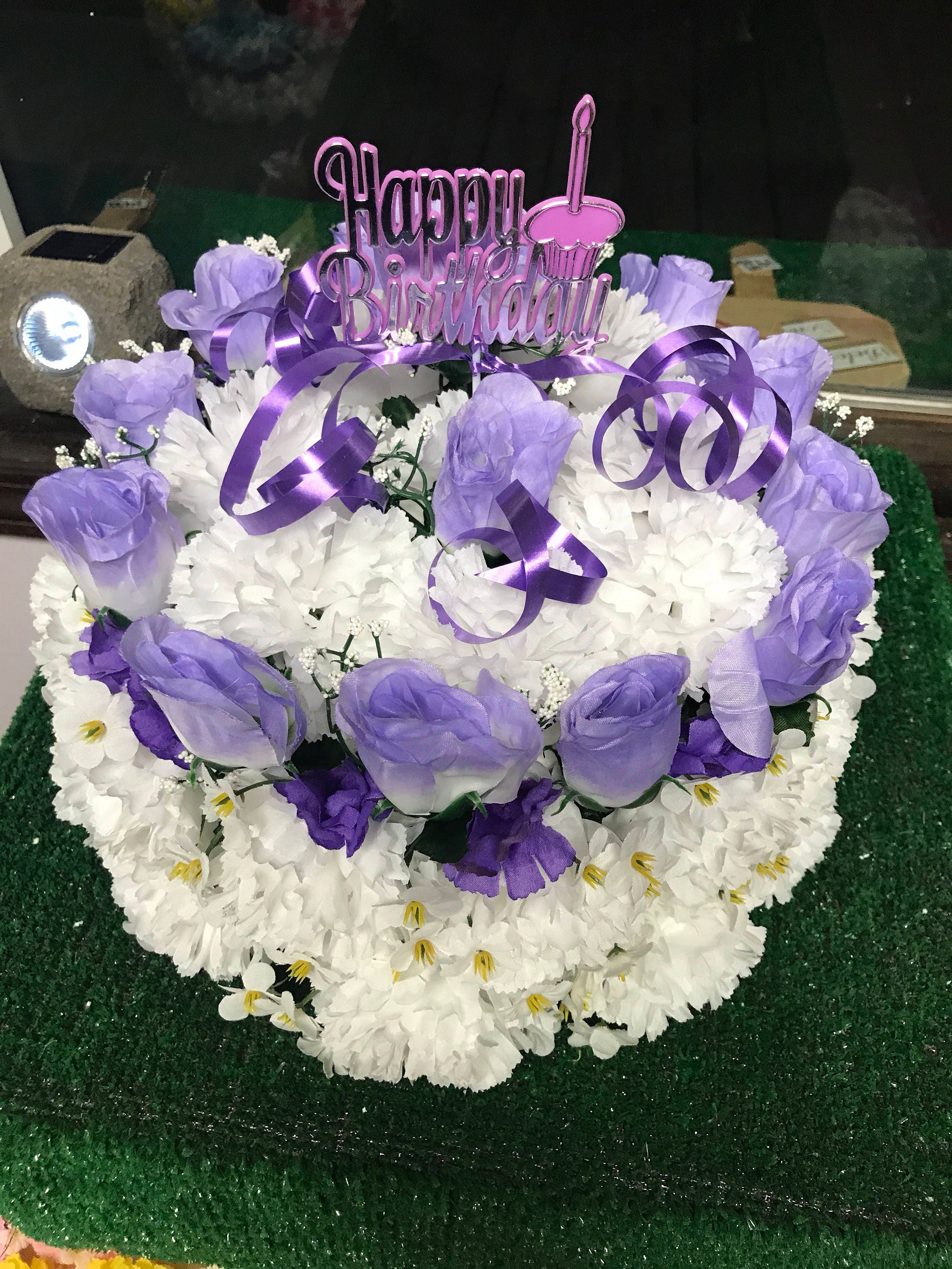 Flower Birthday Cake Arrangement - galleydesign