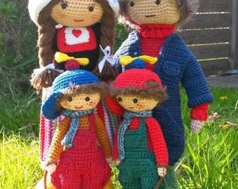 Haakpatroon complete boerenfamilie