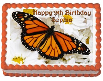 Butterfly Birthday Cake Butterfly Party Cake Topper with FREE Personalization