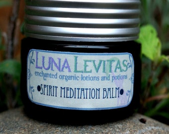 Spirit - Vegan Organic grounding, spiritual Meditation, Yoga, Reiki, Chakra Balm with Cedarwood, Mandarin, Ginger & Vetiver