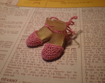 Enchanted Doll Espadrilles in Dark Pink