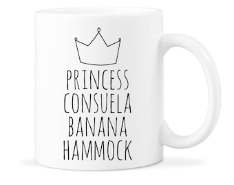 Friends TV Show Friends Show Mug Mug Funny Consuela Mug Consuela Coffee Mug Friend Consuela Gift Banana Hammock Mug Princess Banana Mug